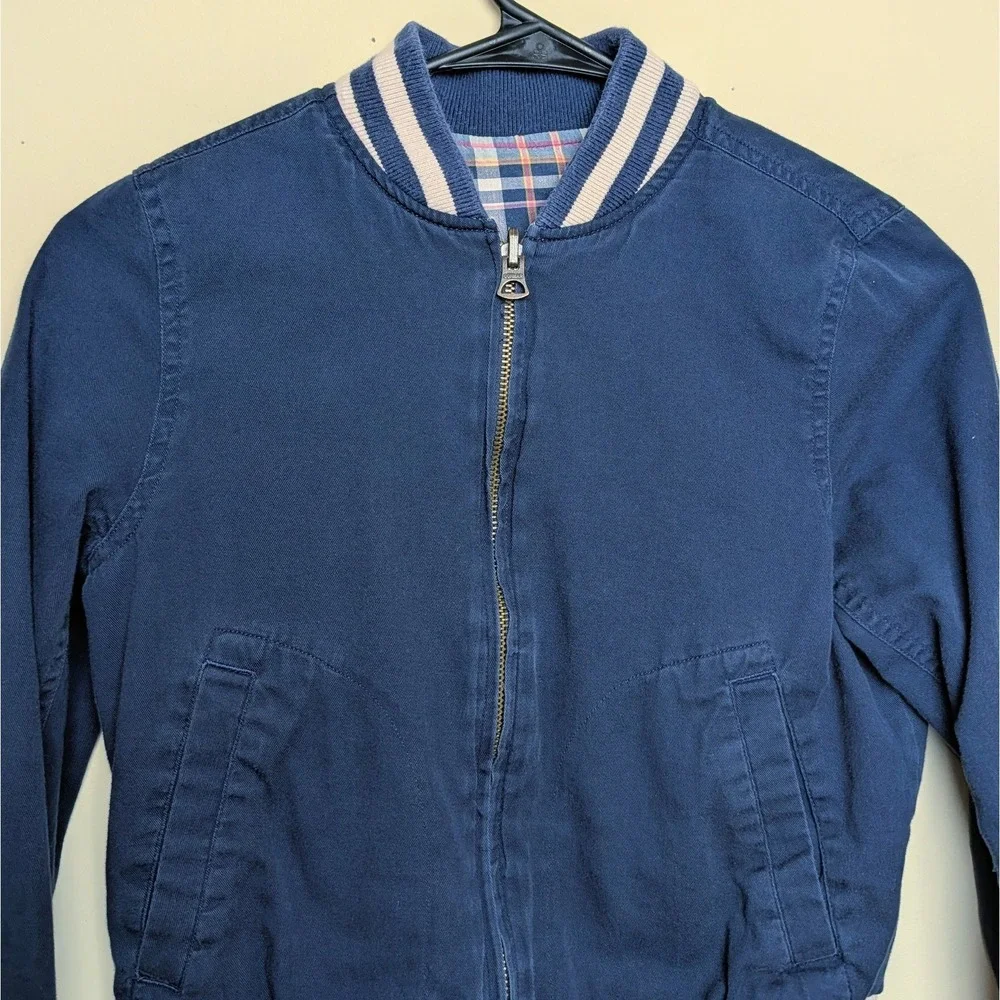 Polo Ralph Lauren New York Blue Bomber Jacket Conmar Zipper Youth‎ Size 4-5